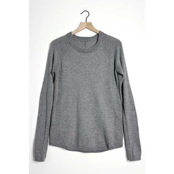 LULULEMON Sit in Lotus Sweater Heathered Core Medium Gray - Picture 1 of 8
